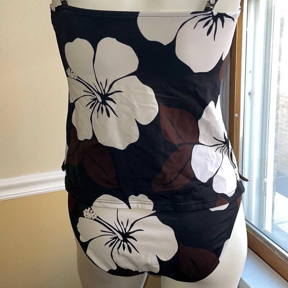 Swimsuit 2 Piece Floral Tankini and Brief GUC Size 8 - Picture 10 of 12